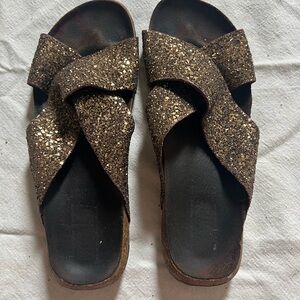 Bosabo Glittery Brown Sandals